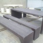 table et bancs matrice bois 150x150